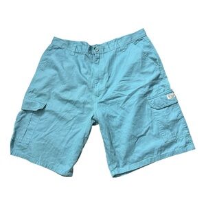 Wrangler Men’s Blue Cargo Shorts Relaxed Fit Knee-Length Size 40 X 24